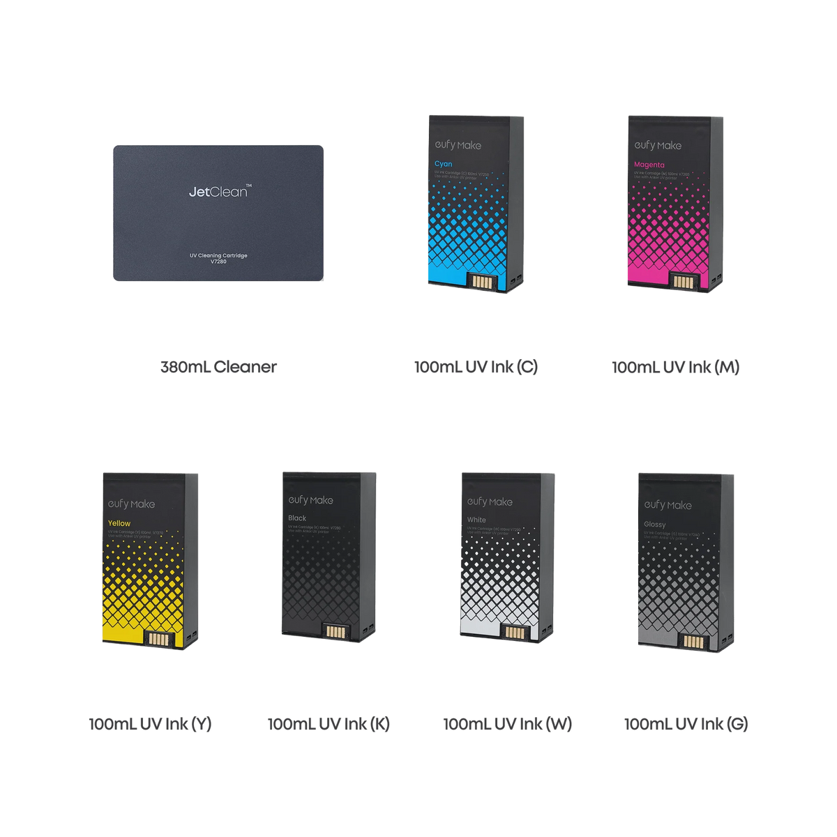 【pre-order】eufyMake Ink and Cleaning Cartridge Kit for UV Printer E1