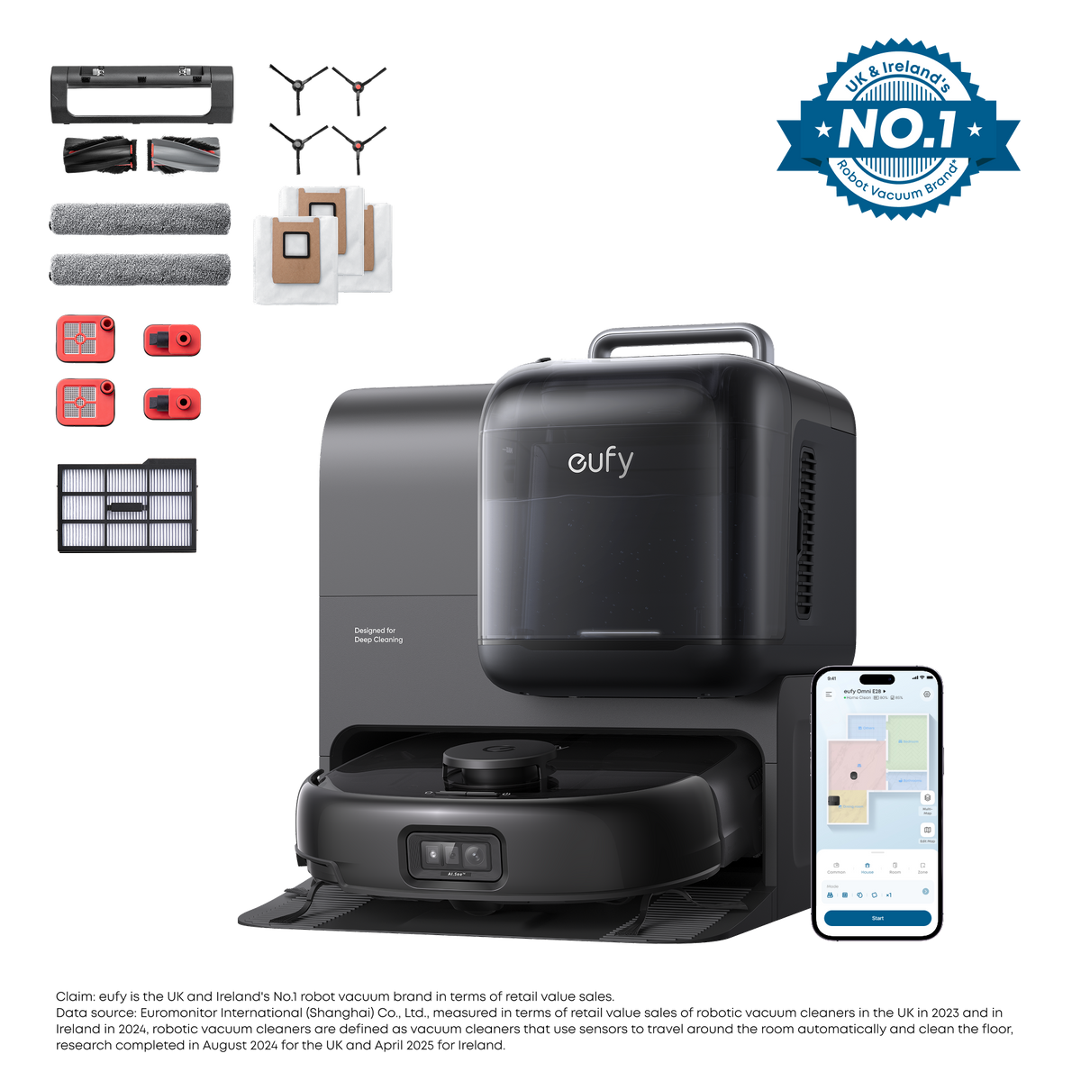 eufy Robot Vacuum Omni E28 + Accessories Kit