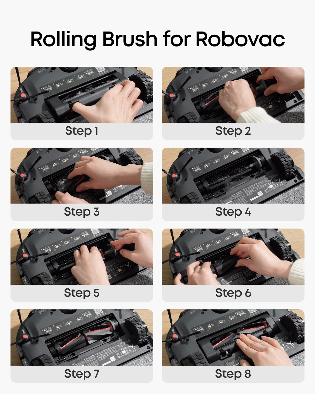 eufy Accessories Package for E28/E25, Side Brush, Filter, Rolling Brush for Robovac, Dustbag, Roller Mop, Dirty Water Reservoir Filter