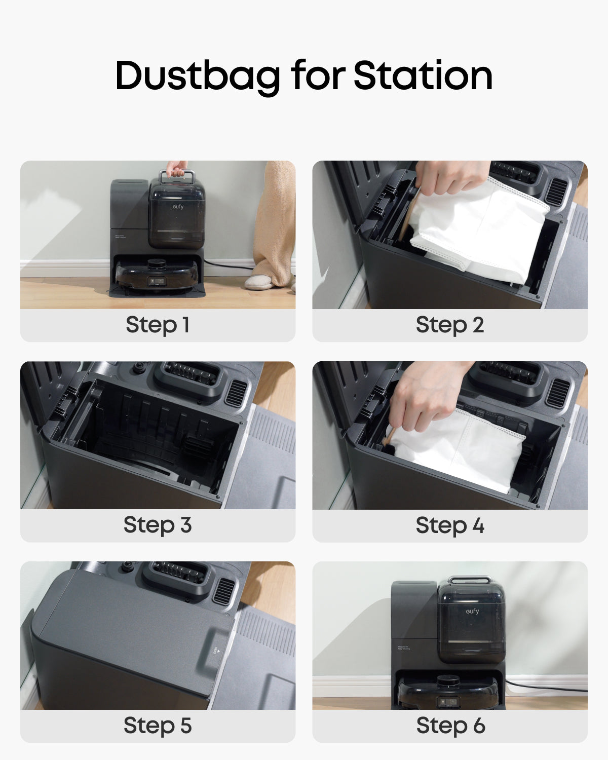 eufy Accessories Package for E28/E25, Side Brush, Filter, Rolling Brush for Robovac, Dustbag, Roller Mop, Dirty Water Reservoir Filter