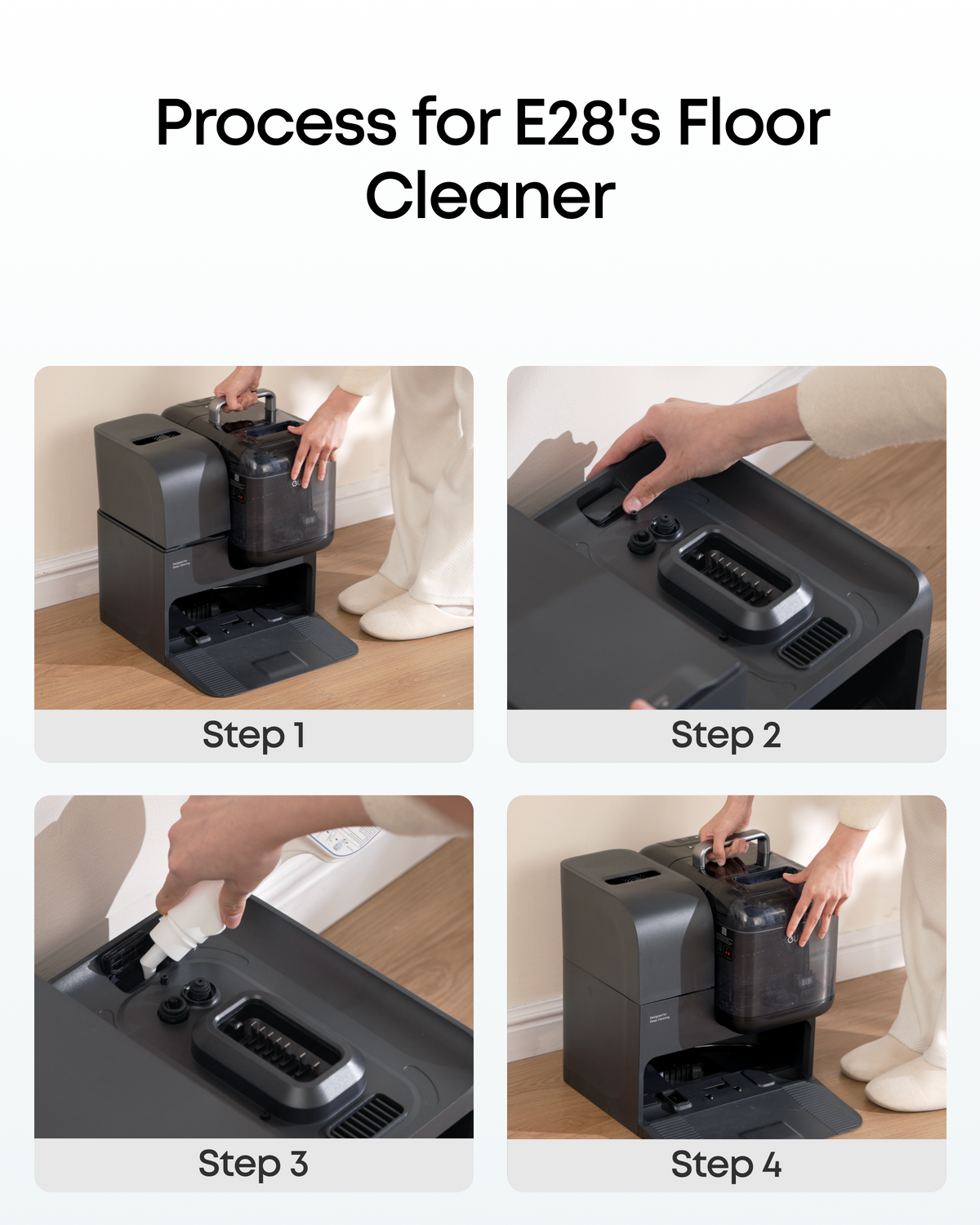 eufy Robovac Floor Cleaning Solution, Ready to Use, 473 ml, Floor Cleaner, Safe, Compatible with E28