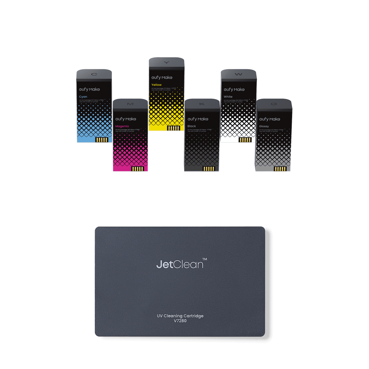 eufyMake Ink and Cleaning Cartridge Kit for UV Printer E1